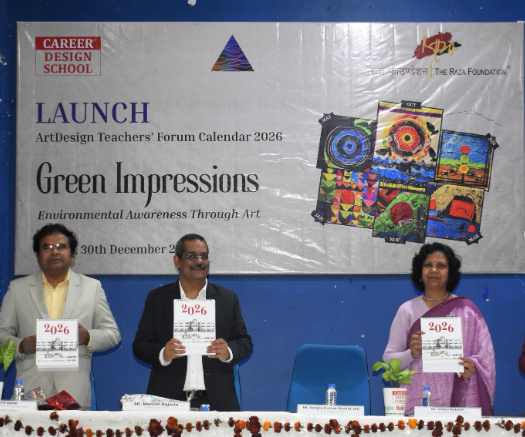 Art Teachers’ Calendar 2026 “Green Impressions” Launched at CDS, Bhopal NID and NIFT Directors Grace the Occasion as Chief Guests